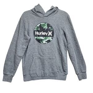 Hurley‎ Hoodie Pullover Boys Heather Gray Size 18/20